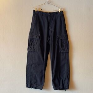 MUJI Washed Cotton Easy Cargo Pants